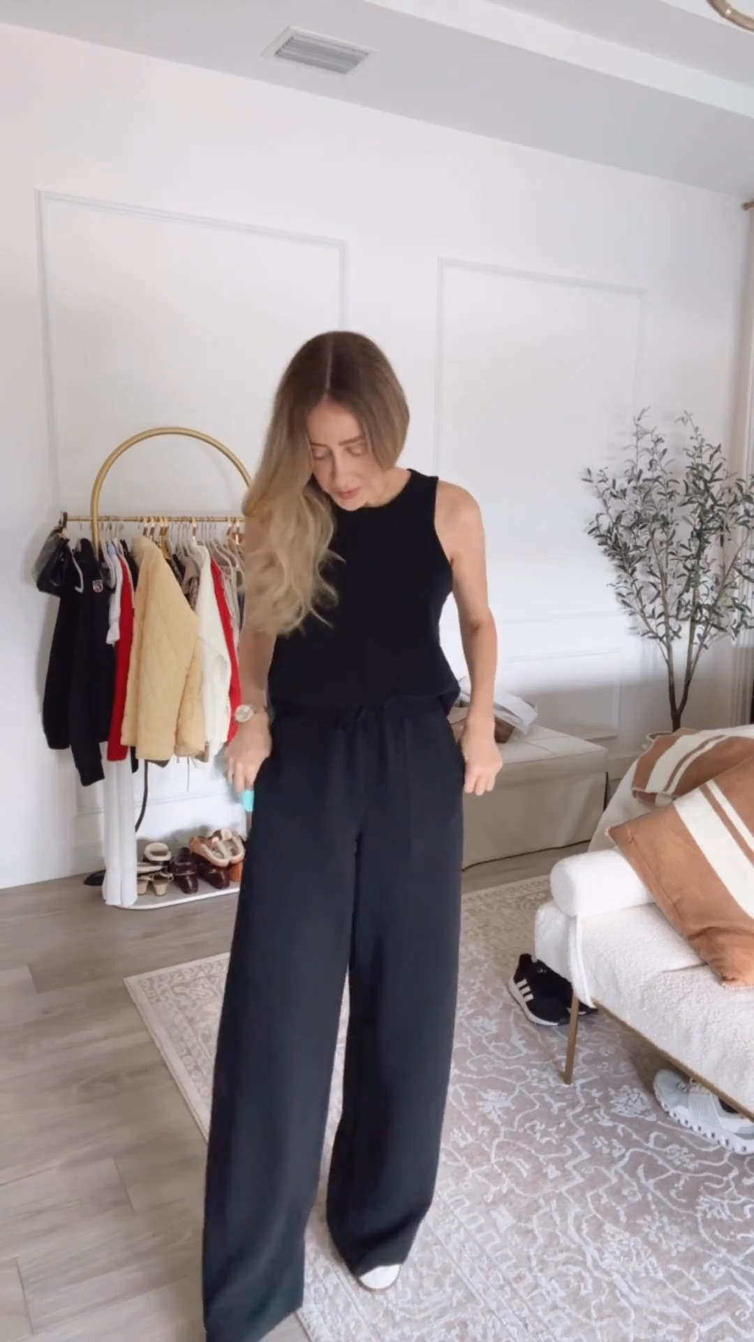 Most likely to sell out! Last time I posted a jumpsuit with an opening in the back it sold out so fast! Runs true to size I’m wearing size small tall and I’m 5’9” for your reference 🤍
Airport outfit 
Travel outfit 

#LTKTravel #LTKootd #LTKU