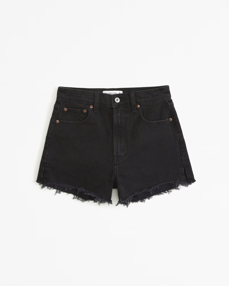 Women's High Rise Mom Short | Women's Bottoms | Abercrombie.com | Abercrombie & Fitch (US)