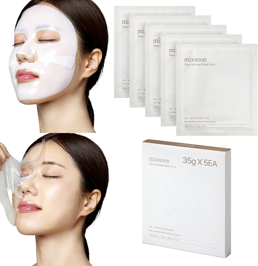 mixsoon Hydrogel Collagen Mask (35gX5ea) Plant-Based Nutrition, Radiance, Hydration All-In-One Fi... | Amazon (US)