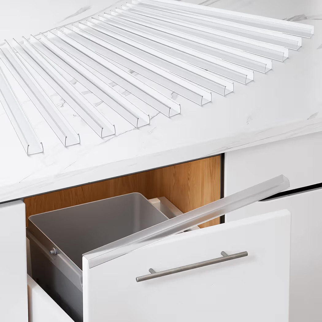 Cabinet Protector Edge Guard (Pack of 12), 17.7" Clear PVC Cabinet Edge Protectors for 3/4" Thick... | Amazon (US)