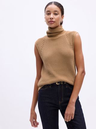 Sleeveless Turtleneck Sweater Vest | Gap Factory