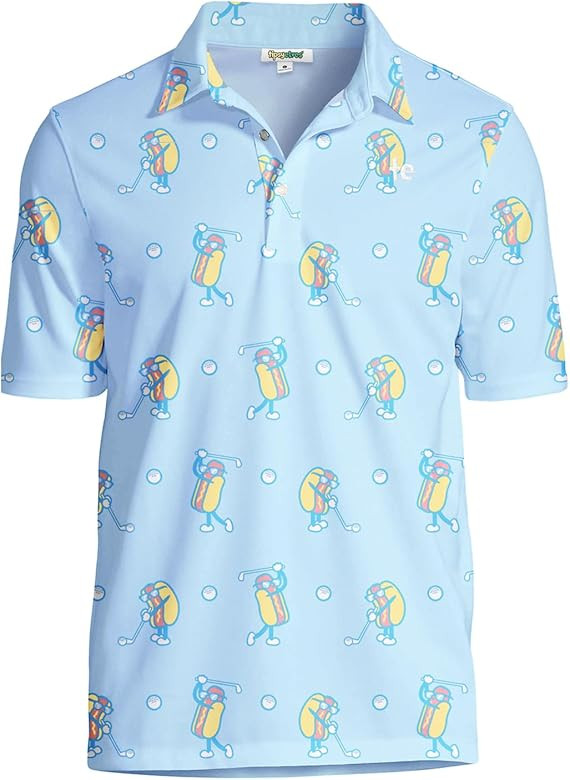 Tipsy Elves Men's Athletic Fit Golf Polo Shirt - Performance Golf Shirt for Men w/ 4-Way Stretch ... | Amazon (US)