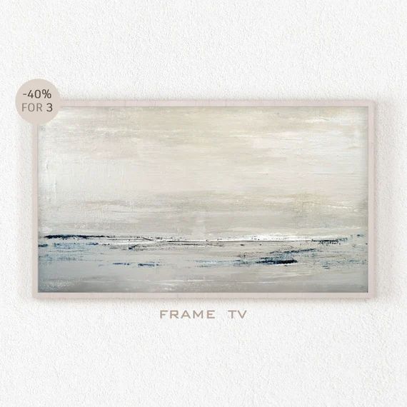 Samsung Frame TV Art Abstract Painting 4k Coastal Wall Art | Etsy | Etsy (US)