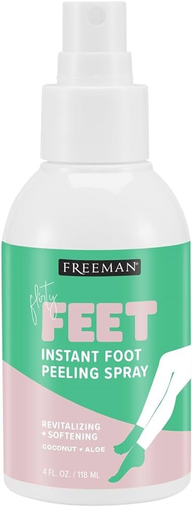 Freeman Flirty Feet Coconut & Aloe Instant Peeling Foot Peeling Spray, Softening Foot Mask Exfoli... | Amazon (US)