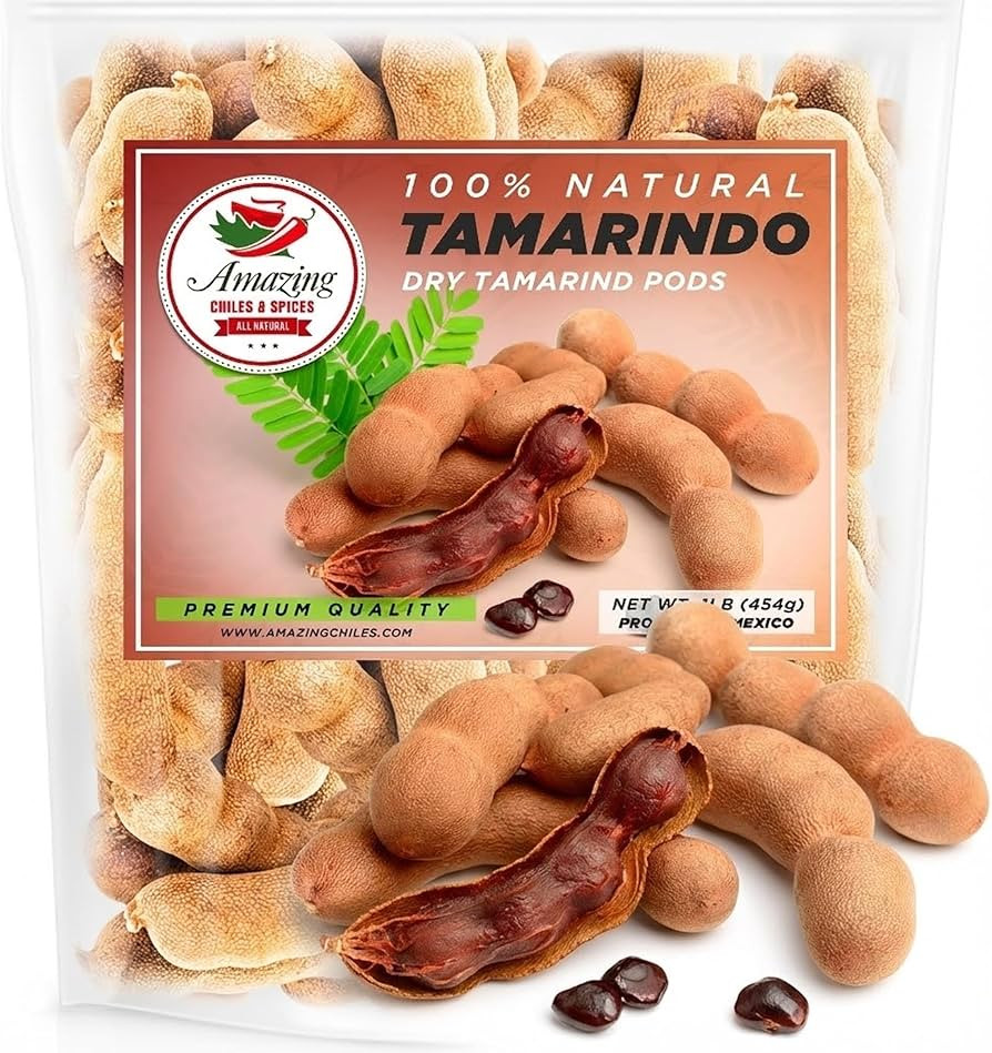 Whole Tamarind Pods, 1LB (16oz) - All-Natural Sweet and Sour Flavor Perfect for Mexican Candy, Ag... | Amazon (US)