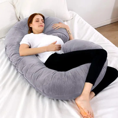 Pregnancy Pillow Full Body Pillow Velvet Maternity Pillow for Pregnant Woman | Wayfair North America