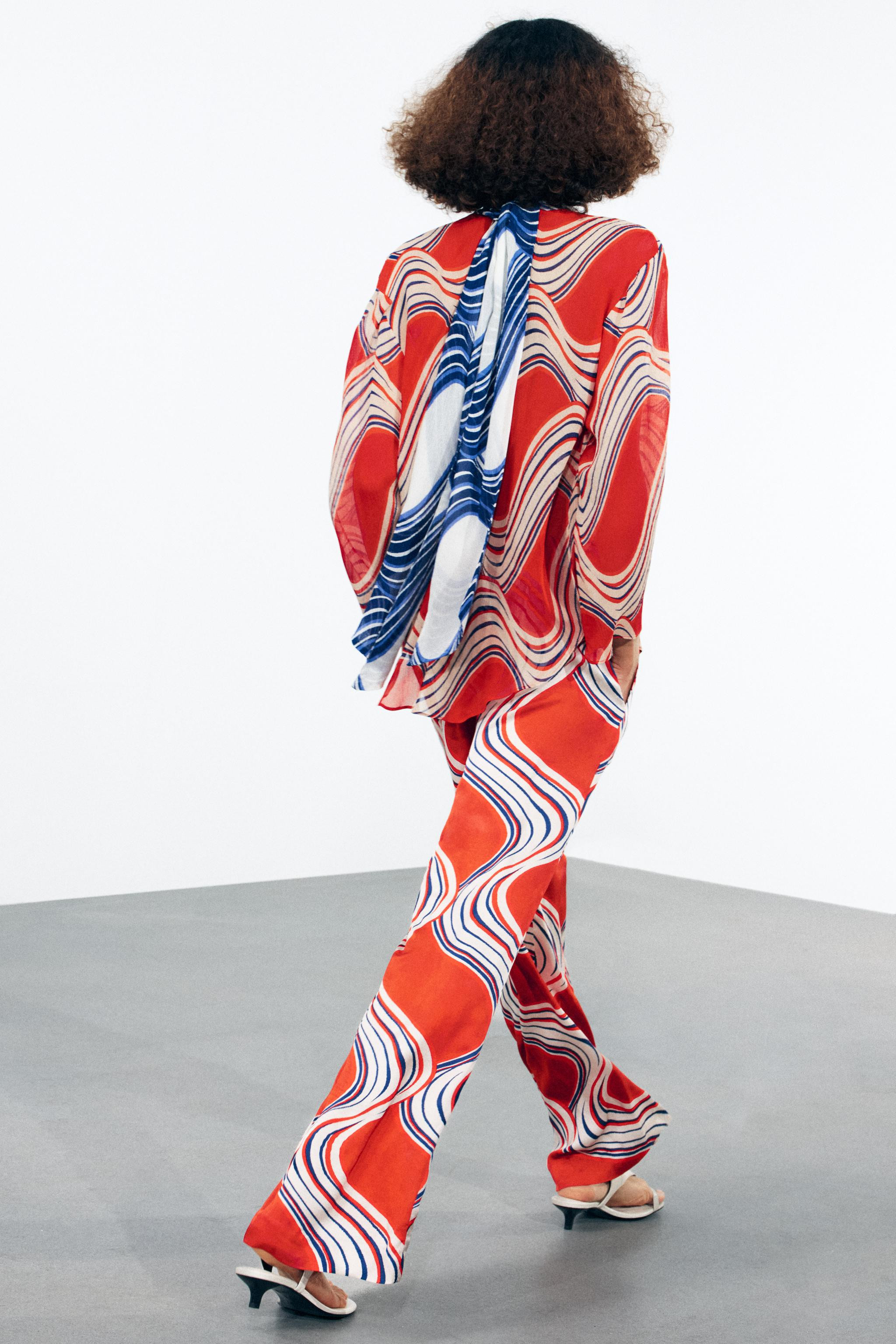 ZW COLLECTION PRINTED PAJAMA PANTS | Zara US