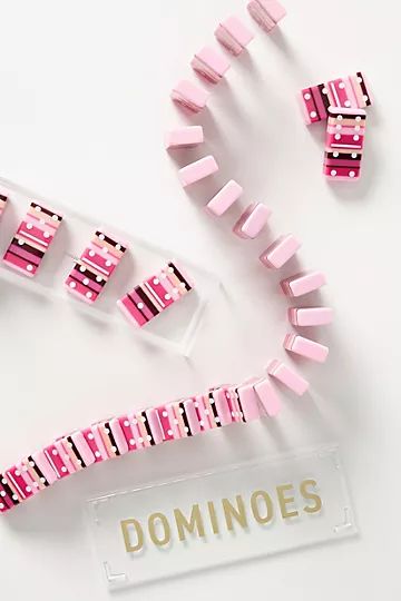 Rose Twist Acrylic Dominoes Set | Anthropologie (US)