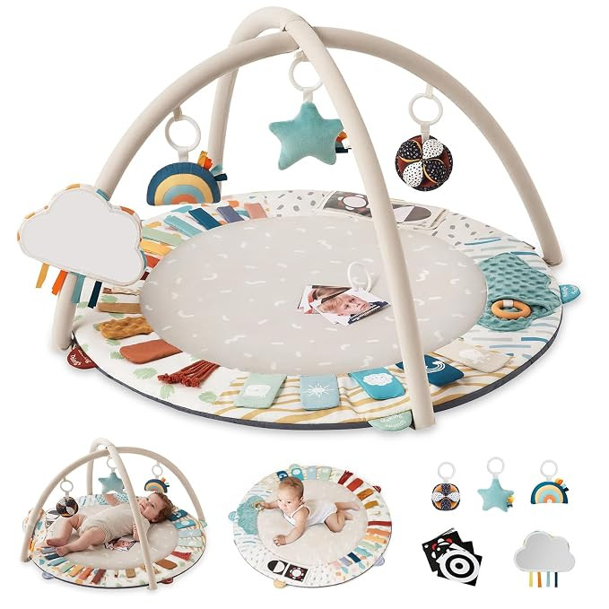 Blissful Diary Baby Play Gym, 5 Development Zones Activity Tummy Time Mat | 5 Sensory Toys, Stage... | Amazon (US)