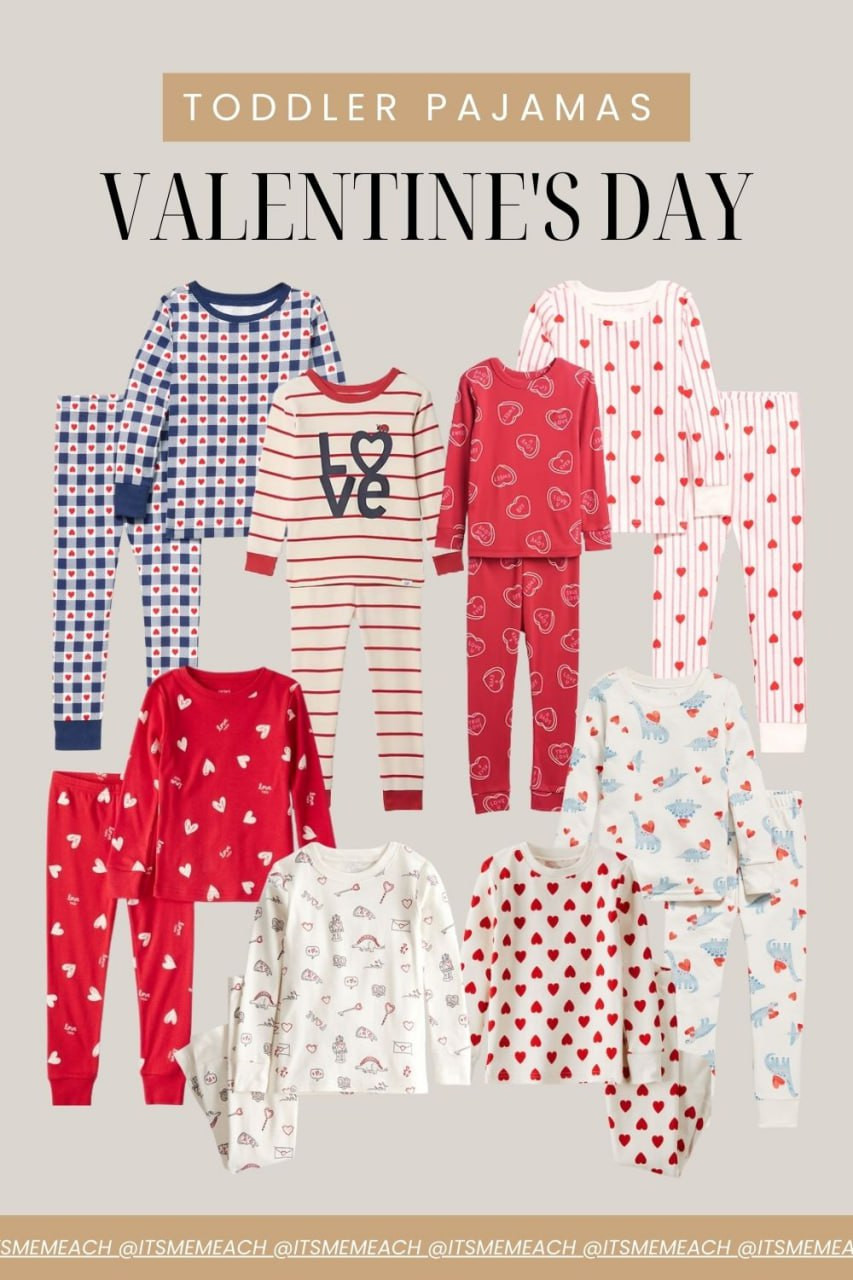 These Valentine’s Day pajamas are the sweetest. Soft, comfy, and perfect for cozy nights, Valentine’s morning photos, or just everyday wear in February. Love how cute they are without sacrificing comfort, easy wins for toddlers and parents. Great for siblings or matching moments too. 

 #LTKSeasonal #LTKFindsUnder50 #LTKKids