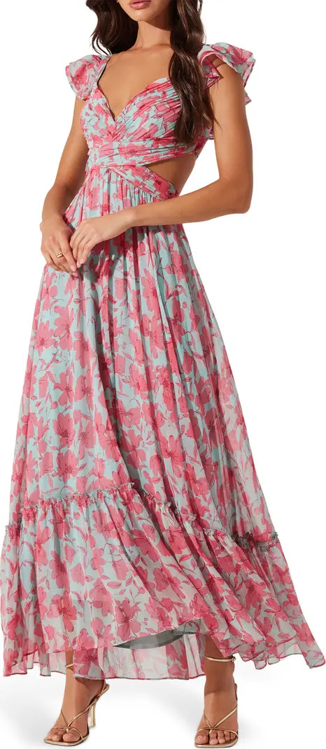 ASTR the Label Primrose Cutout Detail Maxi Dress | Nordstrom | Nordstrom