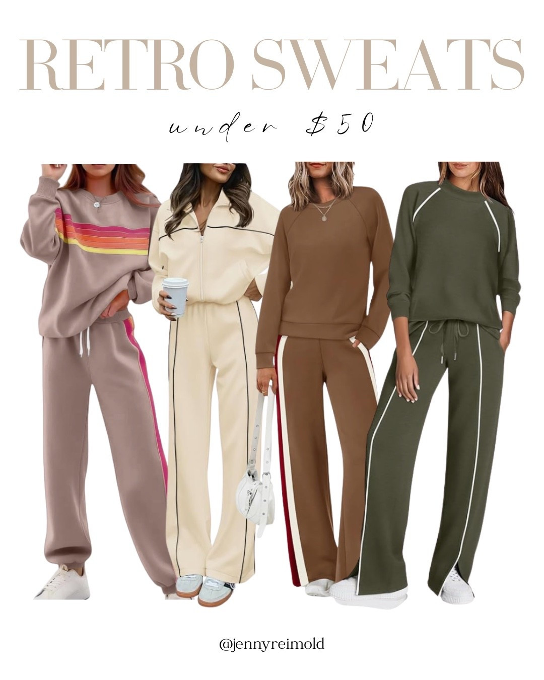 These retro sweat sets from Amazon are SO cute, come in a bunch of colors and are all under $50! 

 #LTKSeasonal #LTKFindsUnder100 #LTKFindsUnder50