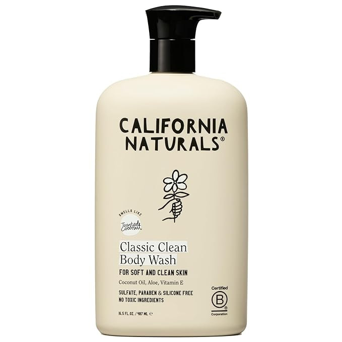 California Naturals Body Wash for Women and Men, Vitamin E Shower Gel Cleanser, Natural, Vegan & ... | Amazon (US)
