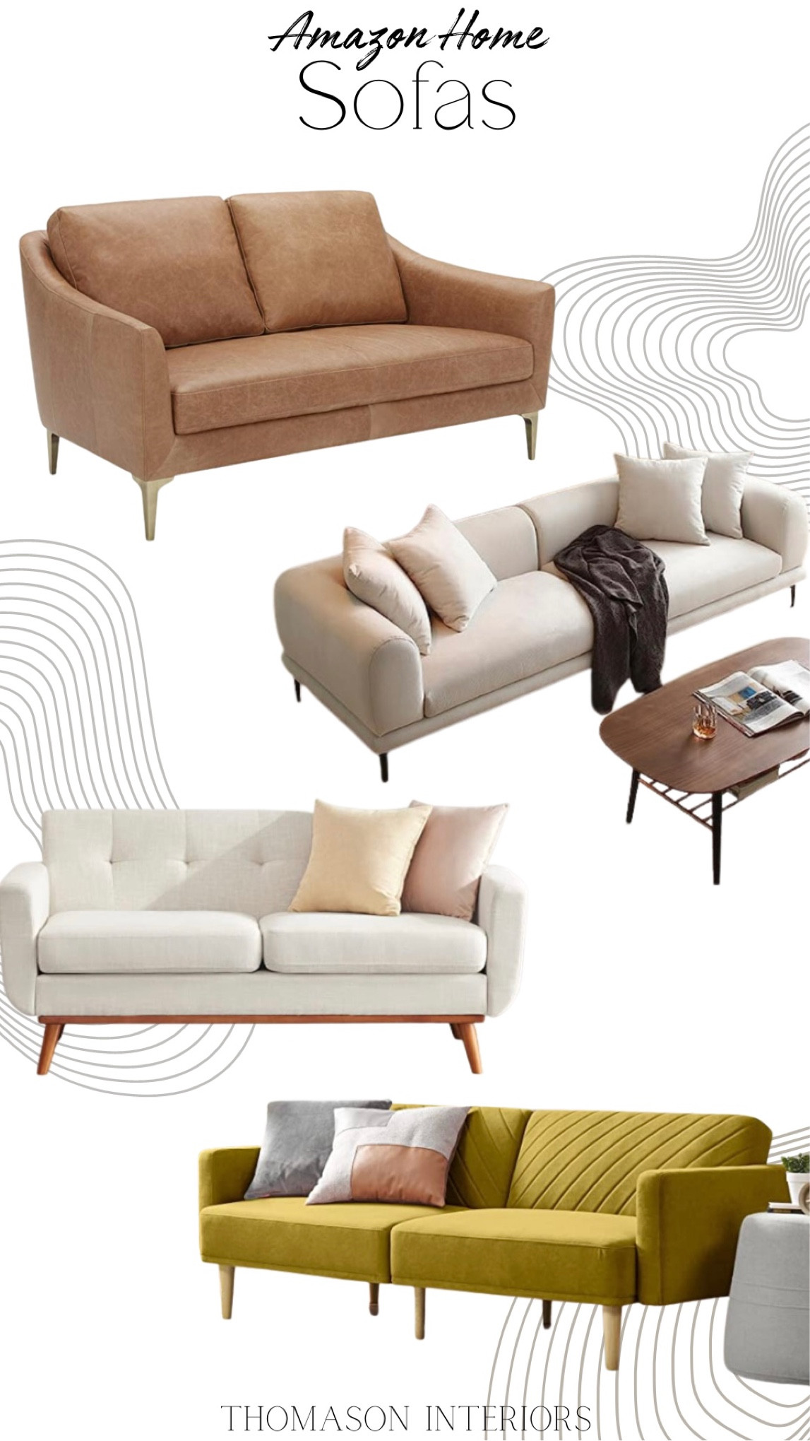 Here are some Amazon sofas with 4 stars or higher! These sofas are more modern but depending how you style them, they can fit a lot of different spaces😉

#LTKhome #LTKstyletip #LTKFind