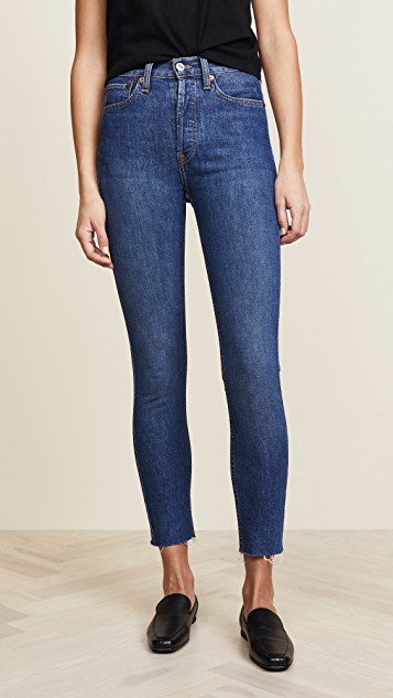 High Rise Ankle Crop Jeans | Shopbop