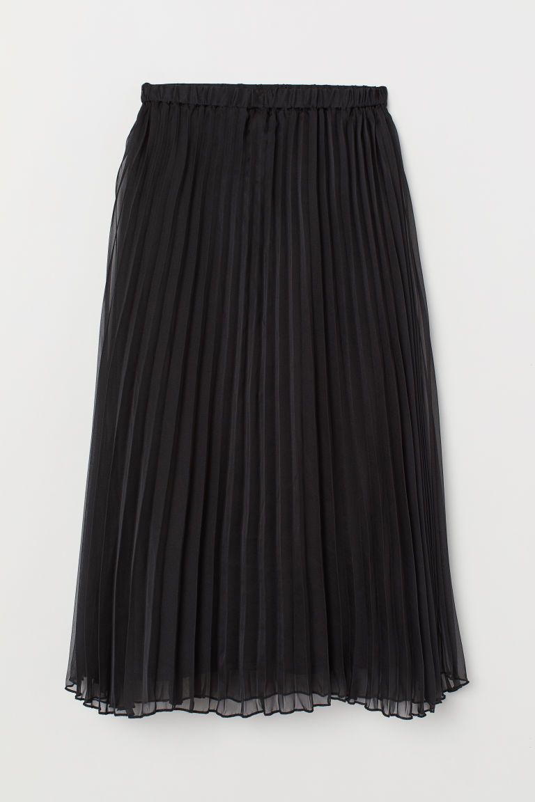 H & M - Pleated Skirt - Black | H&M (US + CA)