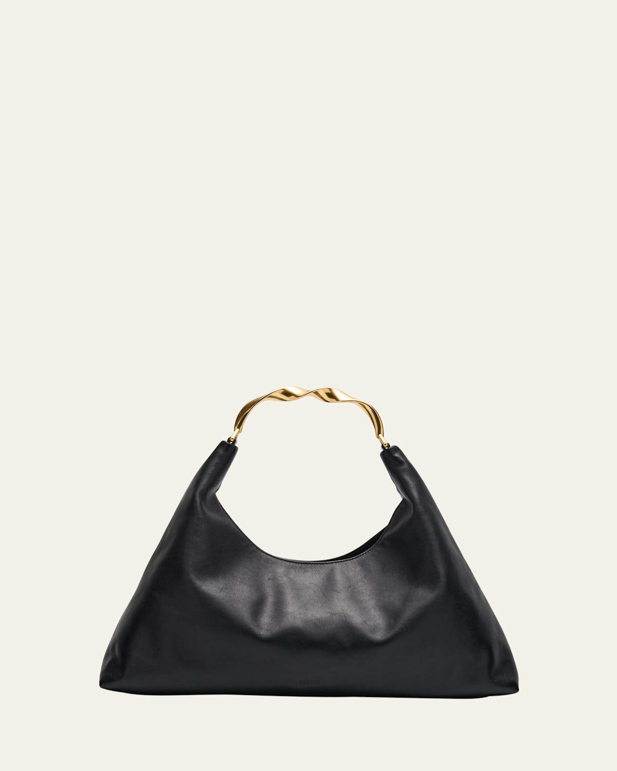 Twist Leather Hobo Bag | Bergdorf Goodman
