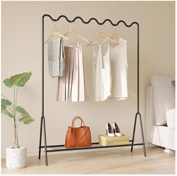 TAYGUM Clothes Rack, Black Metal Coat Rack, Modern Free-standing Rack for Clothes, Coats, Shirts,... | Amazon (US)