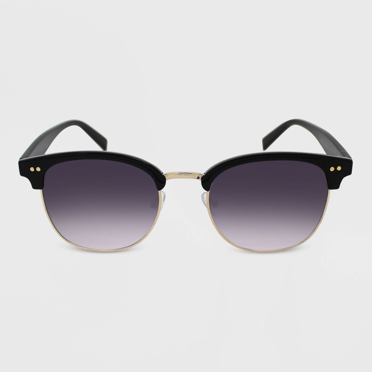 Women's Retro Browline Sunglasses - Wild Fable™ Black | Target