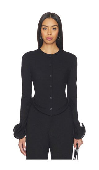 Wave Hem Jacket in Black | Revolve Clothing (Global)