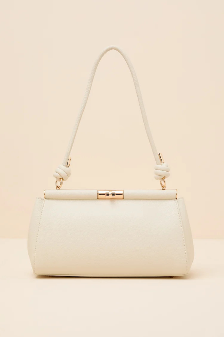 Bryn Cream Shoulder Bag | Lulus