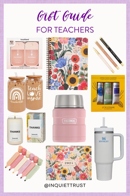 Show your teacher you appreciate them with these thoughtful gifts! #officesupplies #selfcare #giftideas #cutetumblers

#LTKGiftGuide
