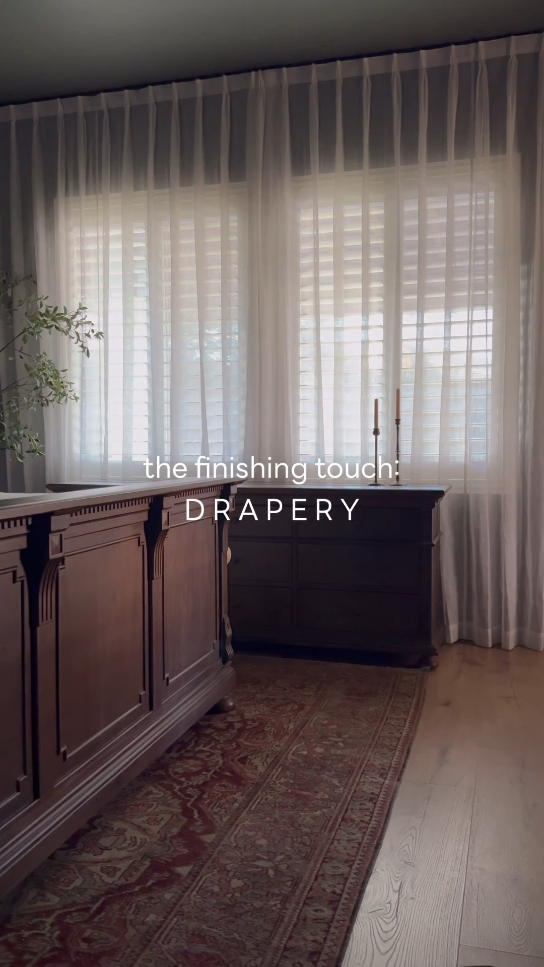 Obsessed with these floor to ceiling wall to wall sheers from @TWOPAGES It completely changed the whole mood of our primary suite. Use code SOUTHWORTHDESIGN for 22% off | drapery | window treatments | romantic bedroom

#LTKHome #LTKSaleAlert #LTKselfcare