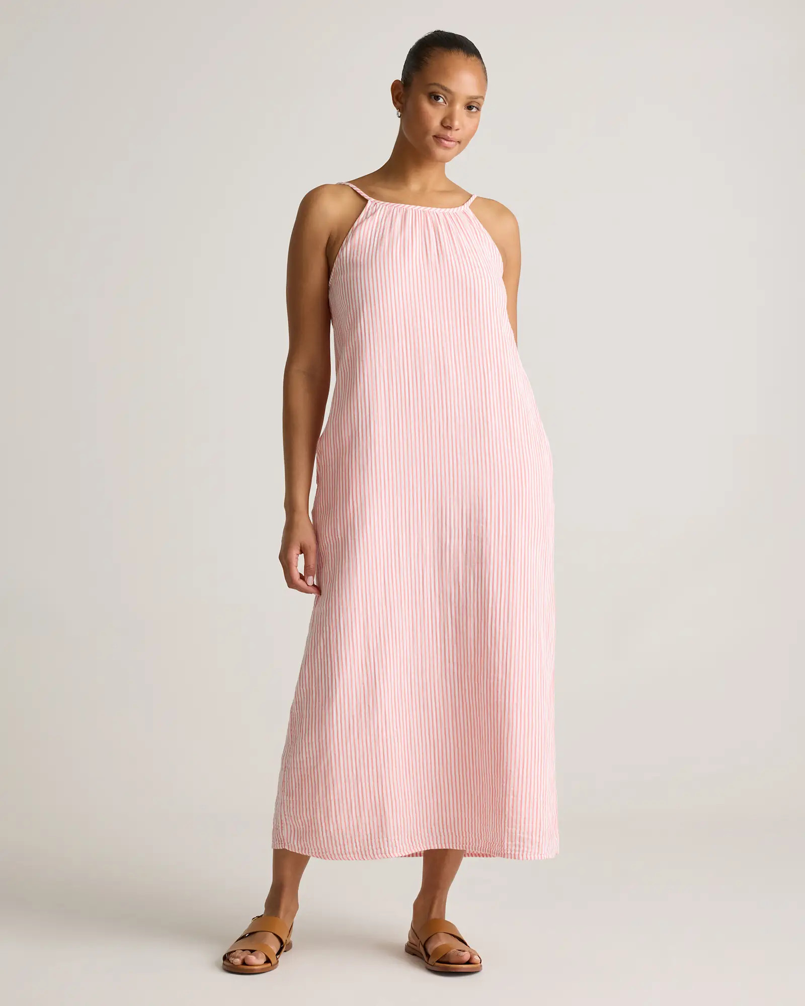100% Organic Cotton Gauze Sleeveless Maxi Dress | Quince