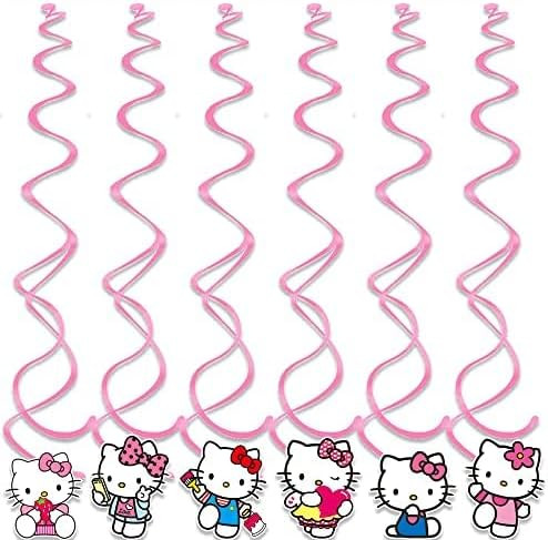 24pcs Children Party Hanging Swirls, Children Ceiling Streamers Birthday Decorations (1) | Amazon (US)