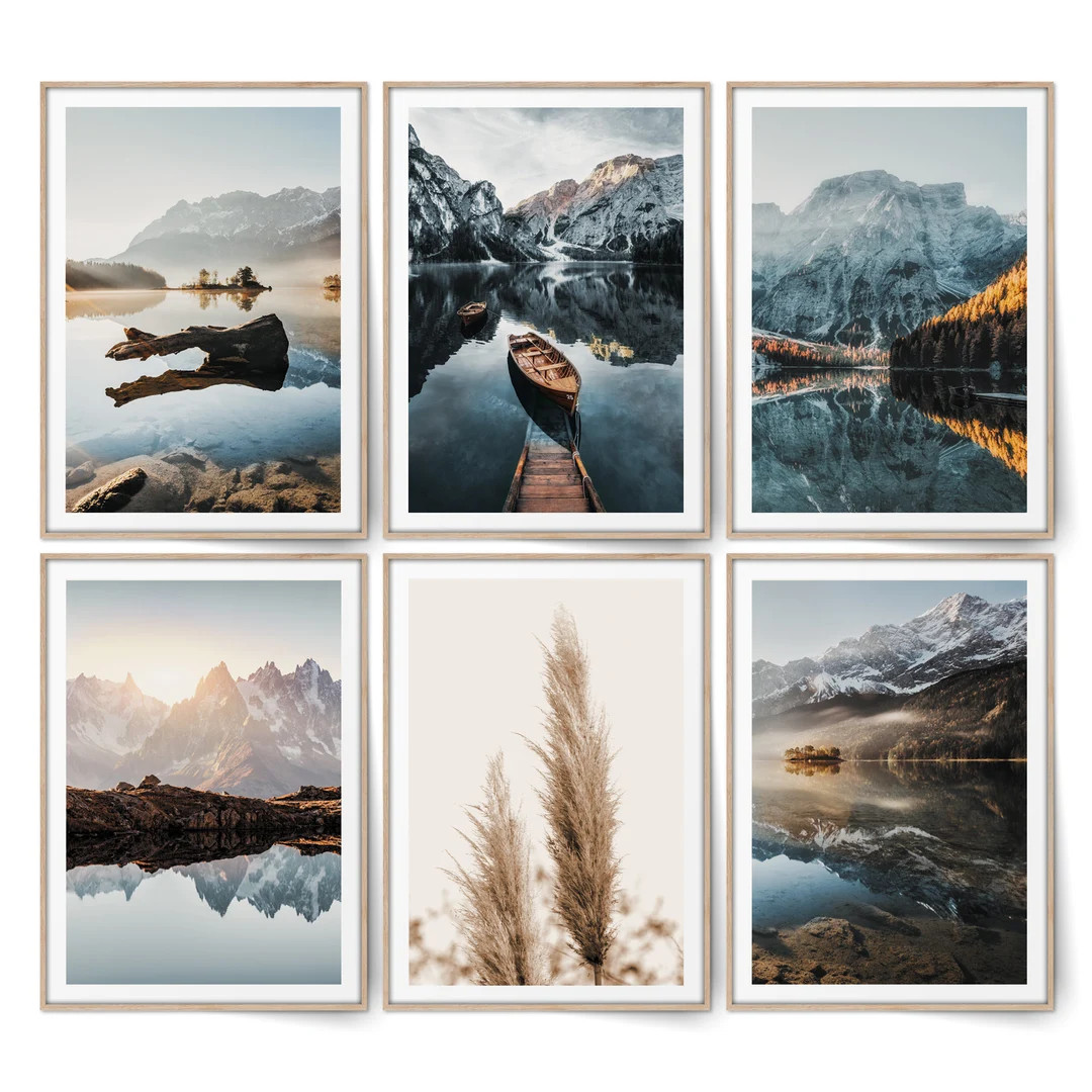 BLCKART Infinity Dreamy Mountains Pictures Set Stylish - Etsy.de | Etsy (DACH)