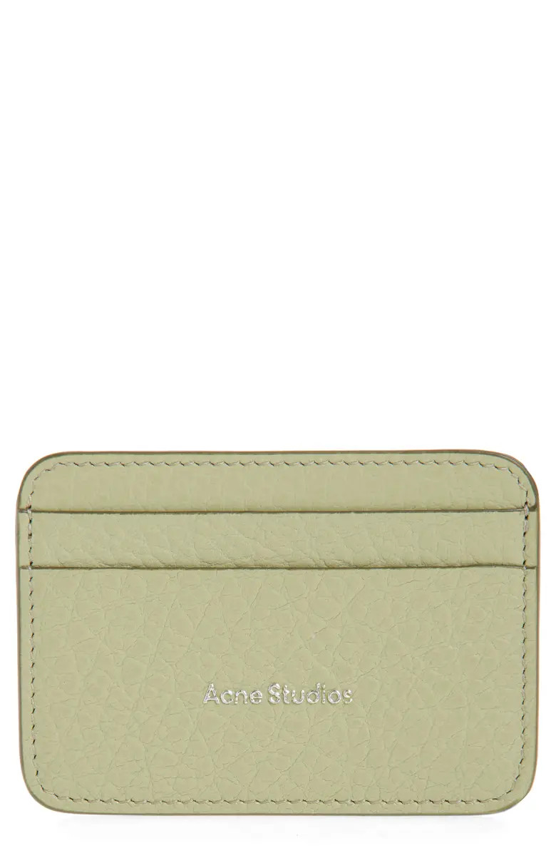 Acne Studios Aroundy Leather Card Holder | Nordstrom | Nordstrom