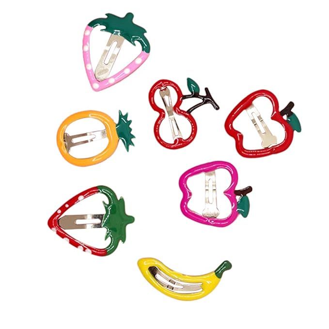 Lurrose 14pcs Hair Clip for Kids with Fruit Shape Hair Barrette for Girls | Amazon (US)