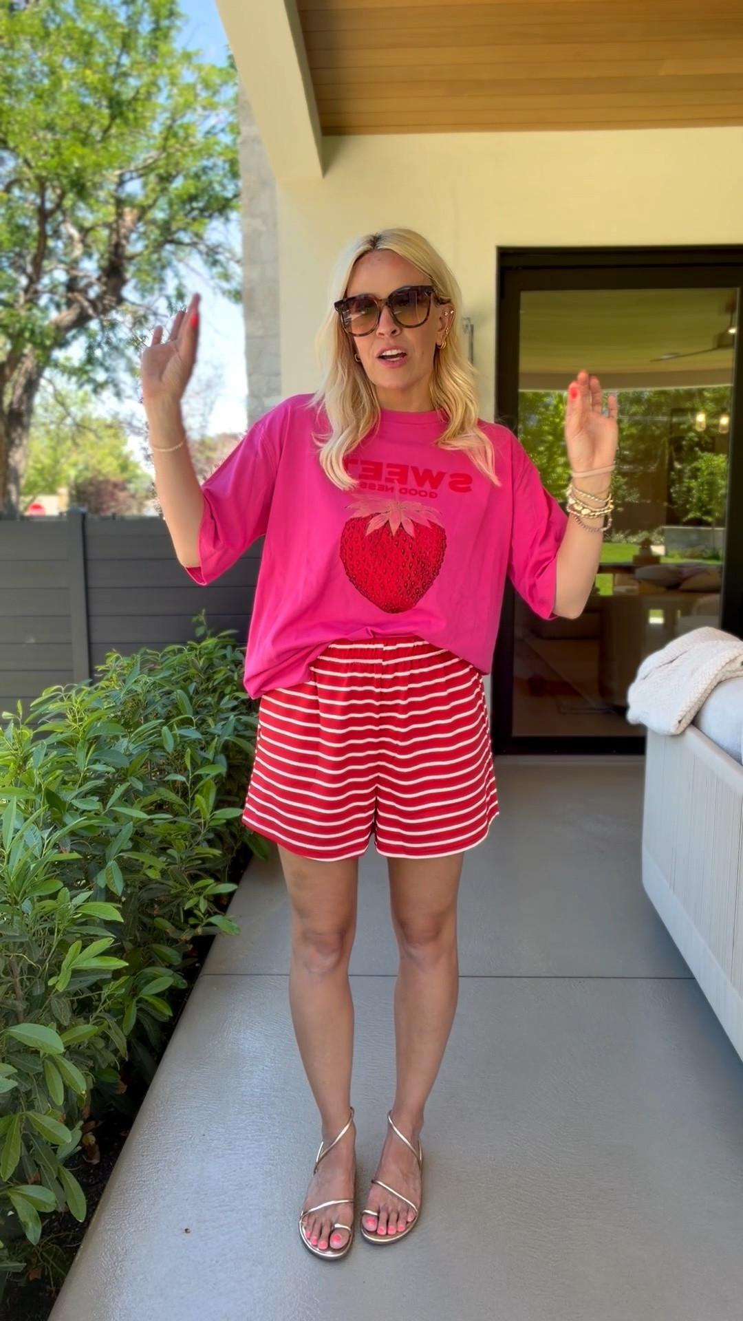 Here are those same shorts from that set paired with a graphic tee!

#LTKootd #LTKgrwm #LTKmomlife