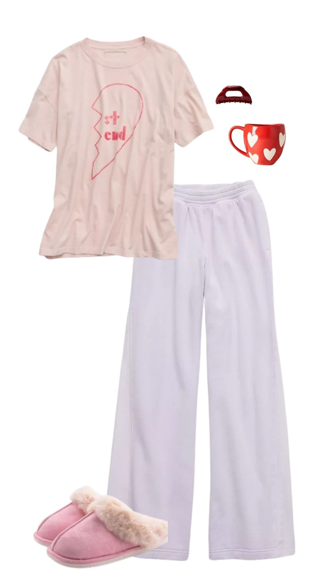 Valentines outfit // comfy casual // night in outfit // pajamas 

#LTKootd #LTKselfcare #LTKValentine