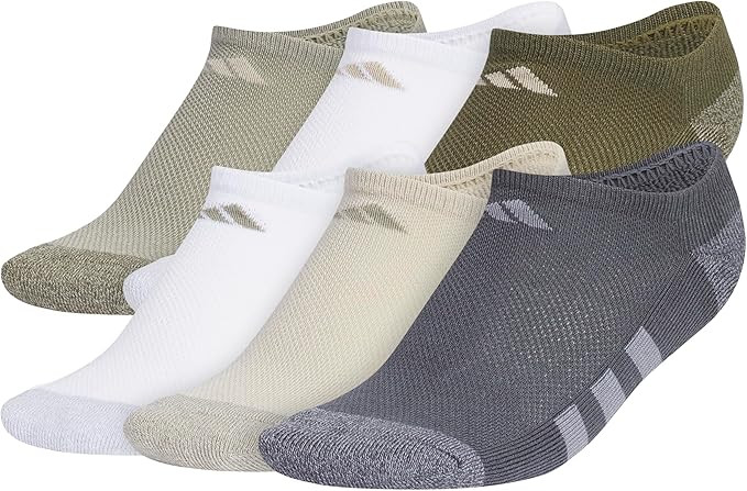 adidas Show Socks for Boys and Girls (6-Pack) Athletic Cushioned, Low Profile Below Ankle | Amazon (US)