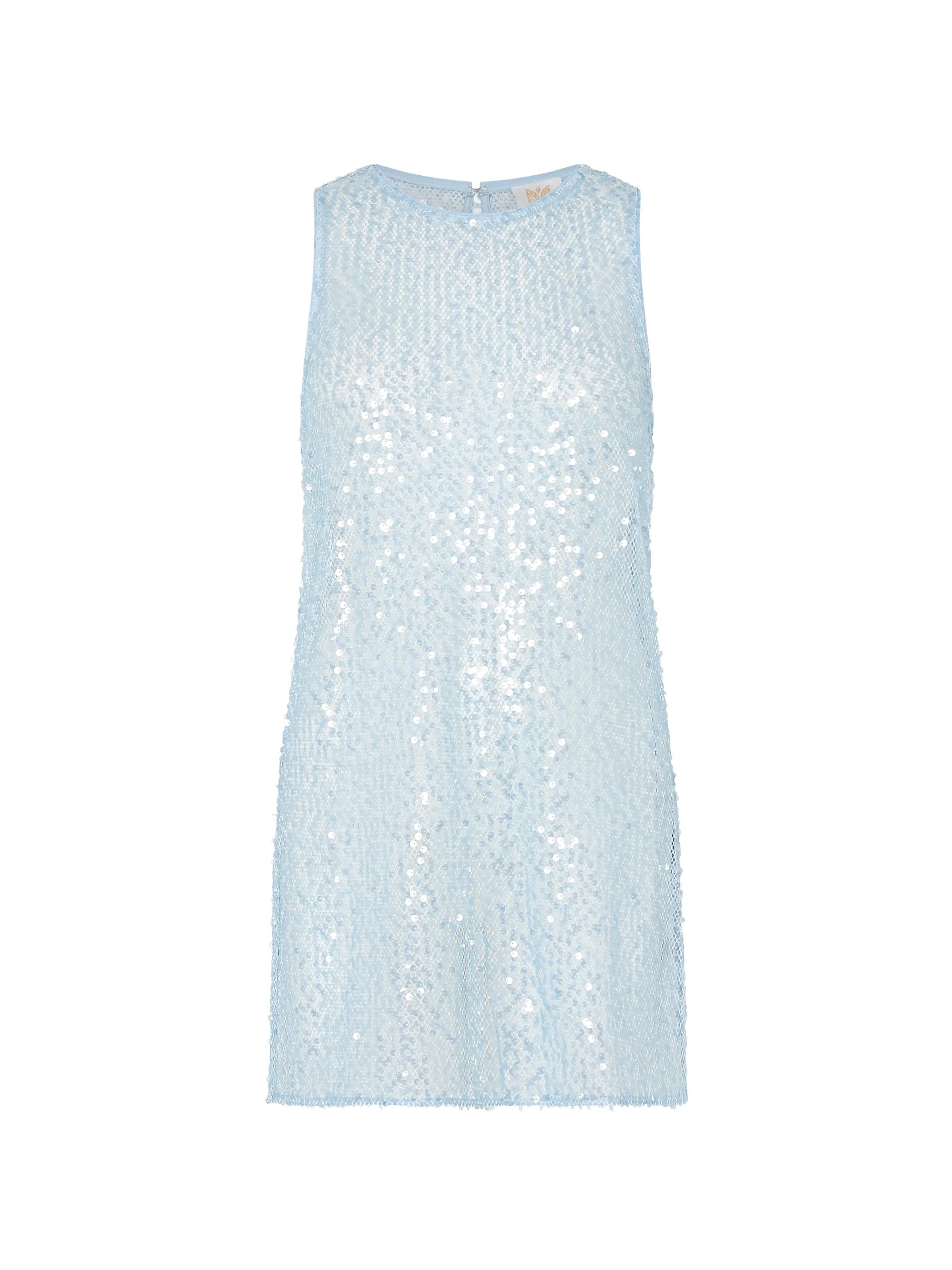 Sequined Mesh Mini Coverup Dress | Saks Fifth Avenue