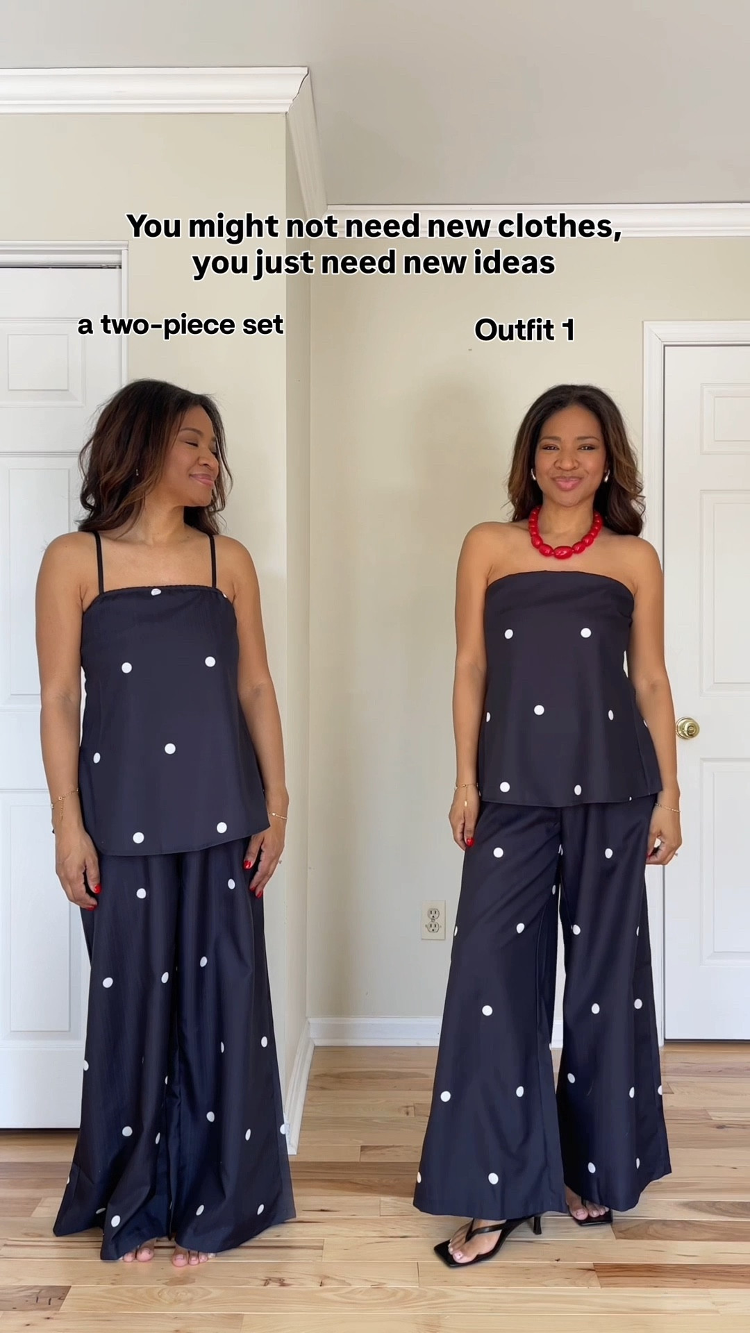 Wearing a small in this set. I would not go up a size since it’s pretty loose as it is. If it’s out of stock, I’m linking similar ones that can also work just as well! My heels are TTS  

 #ltkgrwm #ltkootd #ltkover40