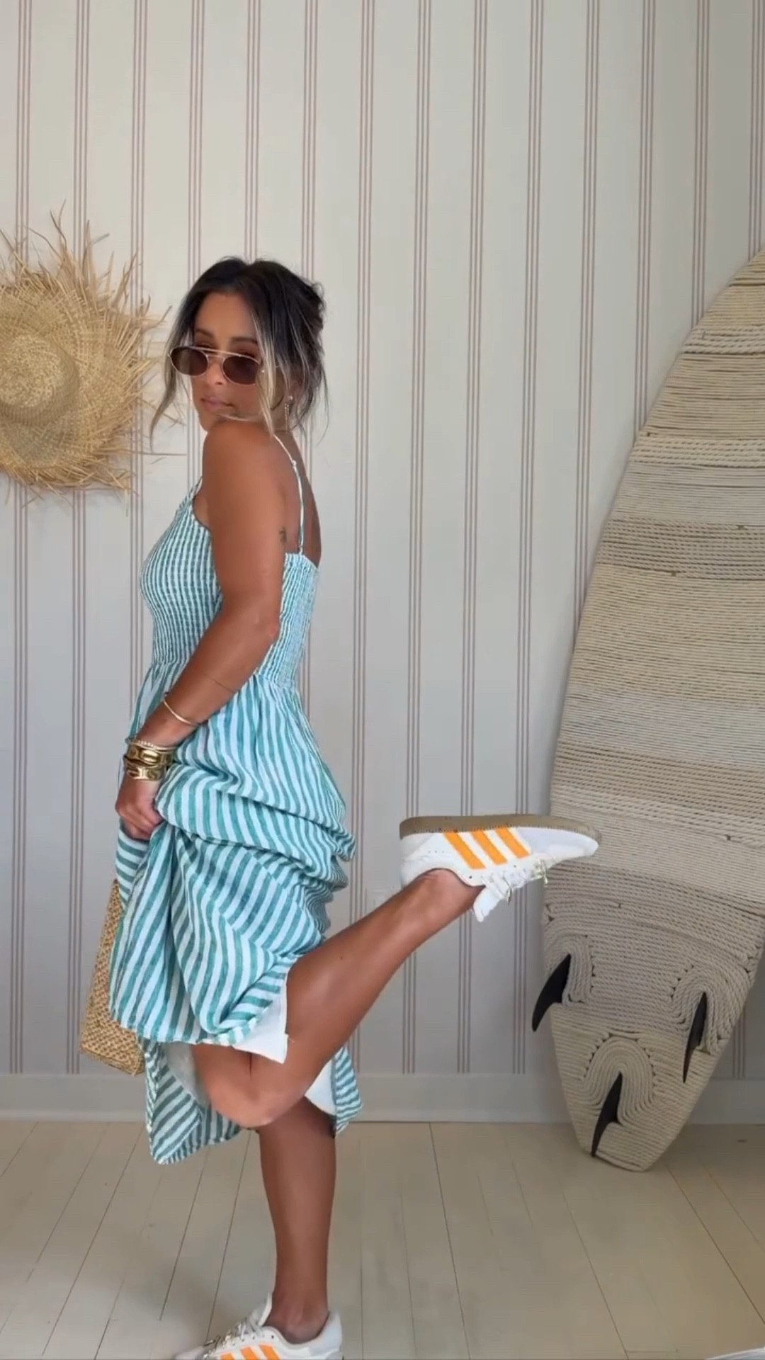 GO CANES 💚⚾️🧡 — jewelry is Nikki E. Designs, use code RACHAEL15 to save 15%  

#LTKPetite #LTKootd