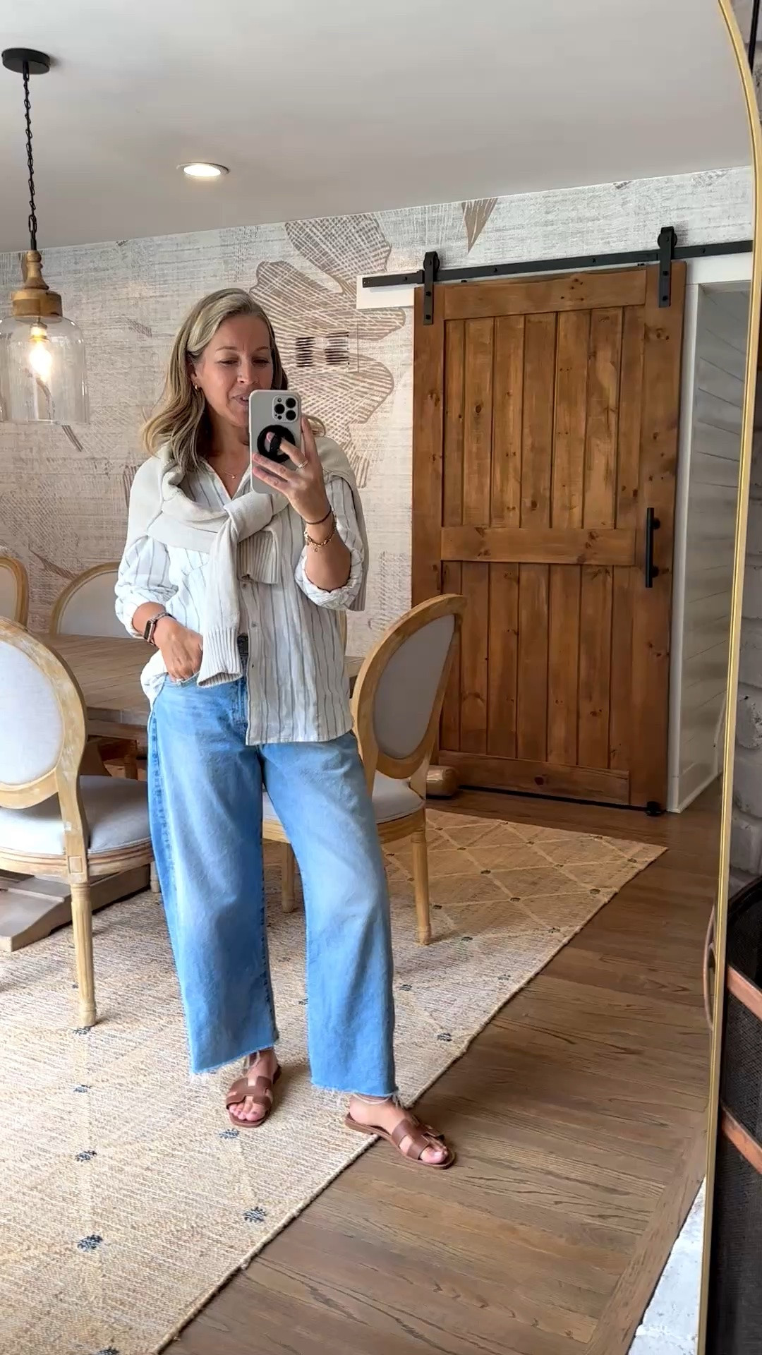 Medium top and sweater and 29 jeans!! Love you all! 🤍⚾️🤌🏼

#LTKdayinmylife #LTKmomlife #LTKPetite