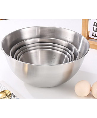 5-Piece Nesting Stainless Steel Bowl Set | Macy's