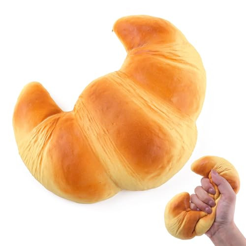 Anboor Slow Rising Squishies Toys for Kids Bread Squishys Foam Food Croissant Jumbo Big Stress Squishes Cute Giant Squeeze Toy | Amazon (US)