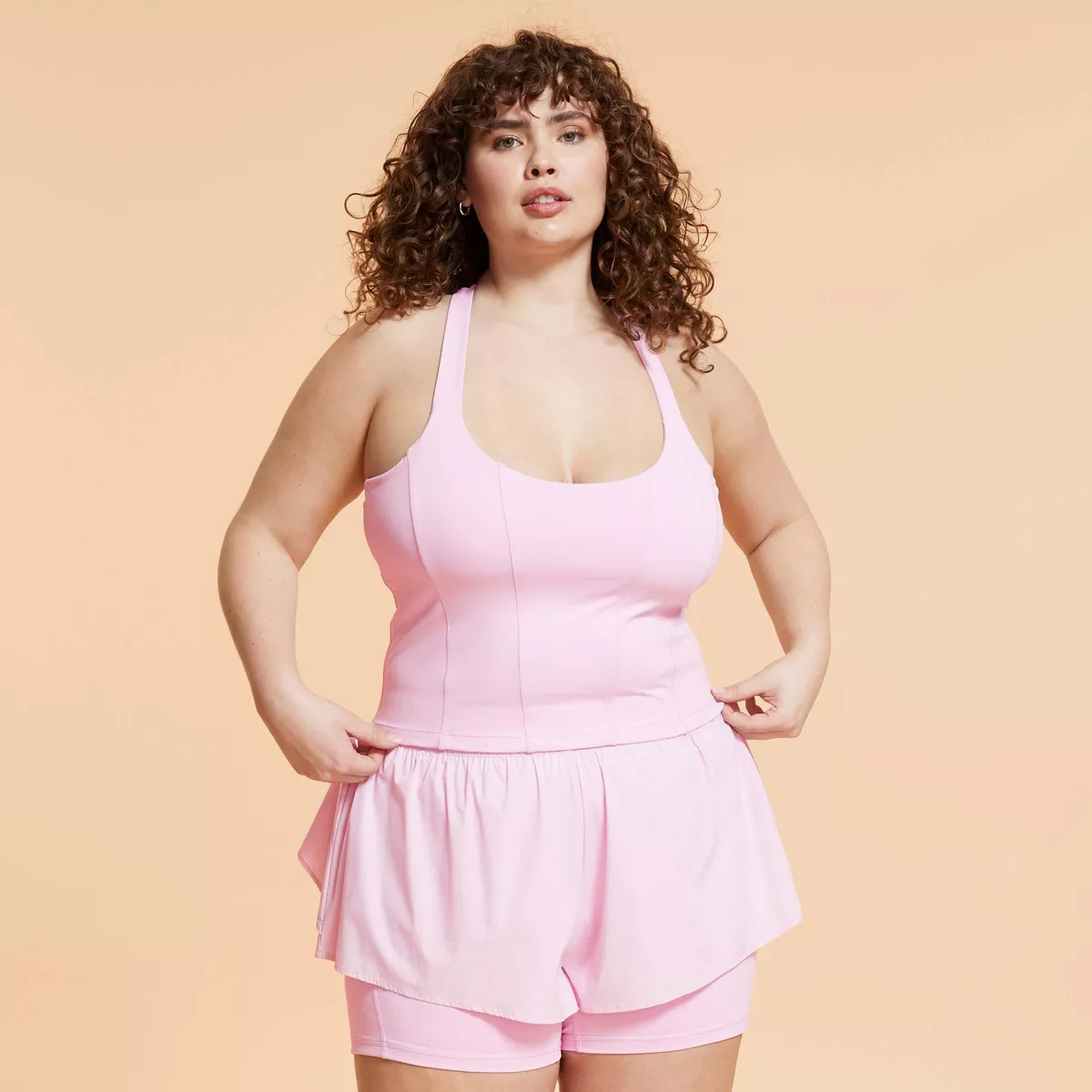 Blogilates Women's Corset Tank Top - Black 1X | Target