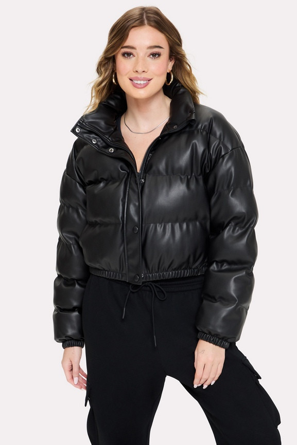 Leatherette Bomber Jacket | Fabletics