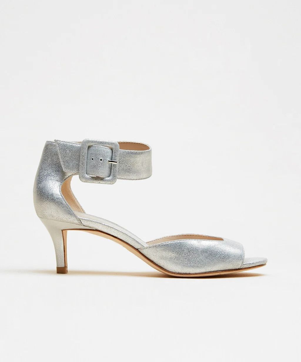 Berlin Low Heel - Silver | Pelle Moda