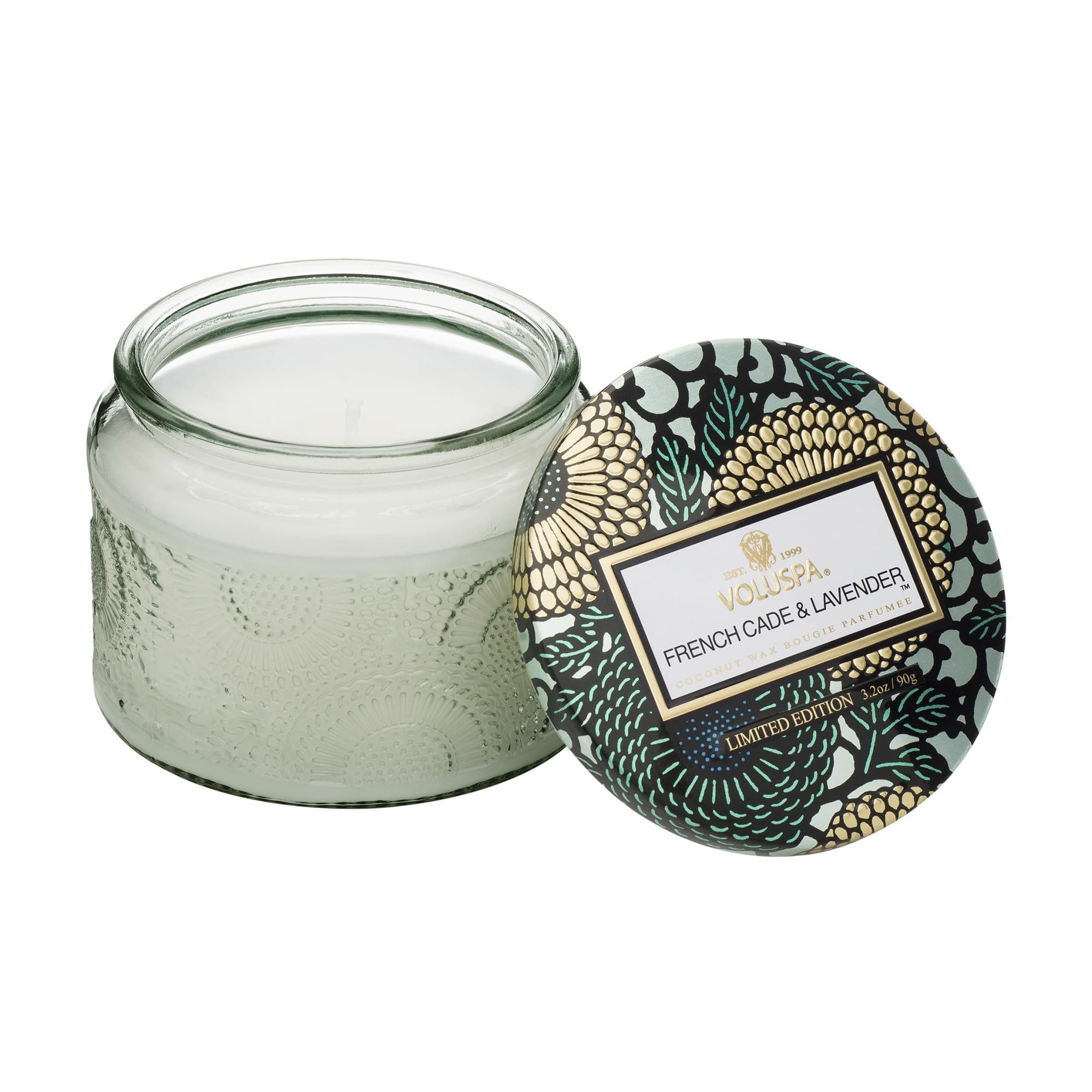 Voluspa French Cade Lavender, Petite Candle Jar, 3.2 oz, 25 Hour Burn Time, Coconut Wax for Clean... | Amazon (US)