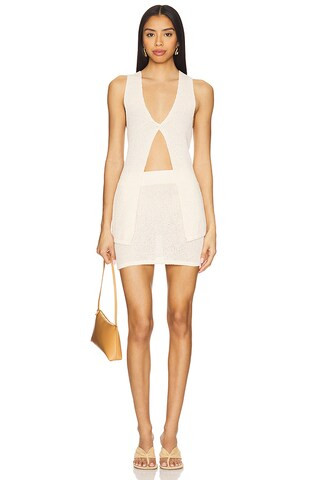 ALL THE WAYS Daena Mini Skirt Set in Natural from Revolve.com | Revolve Clothing (Global)