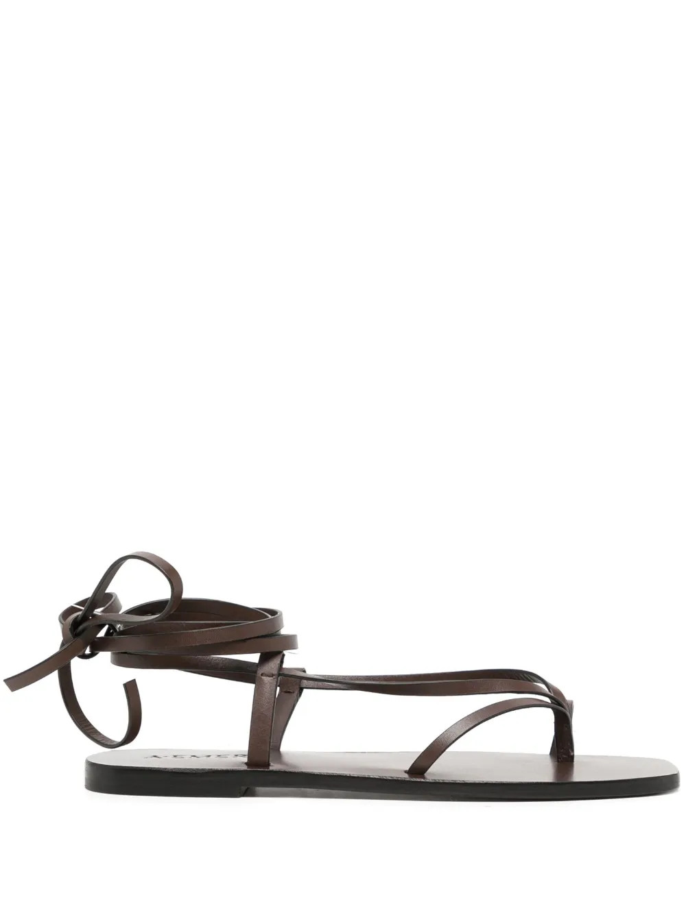 Nolan self-tie leather sandals | Farfetch Global