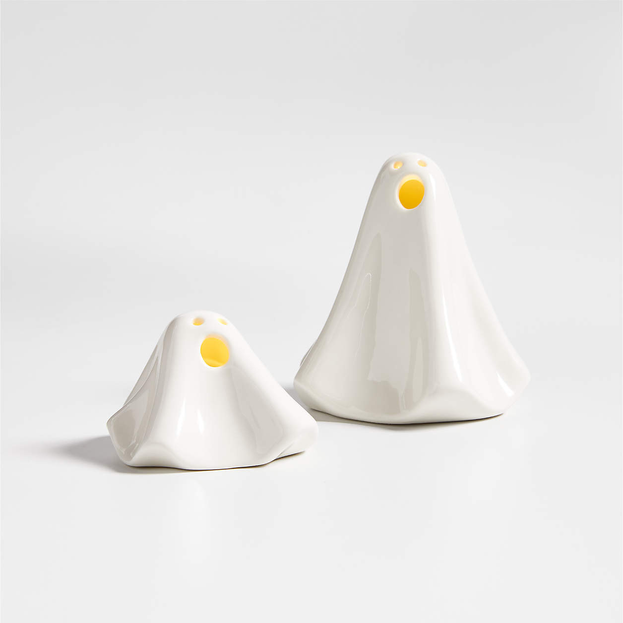 Small LED Halloween Ceramic Ghost Light + Reviews | Crate & Barrel | Crate & Barrel