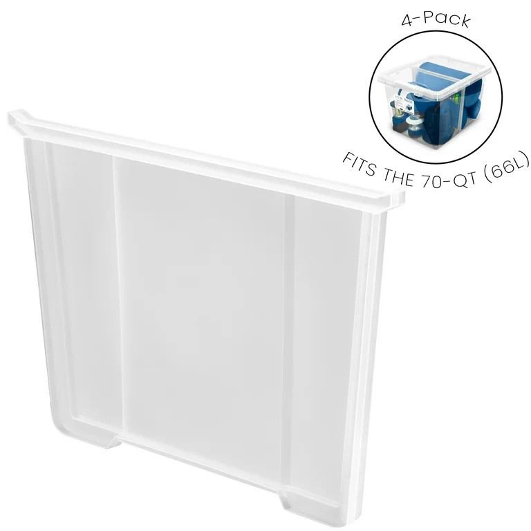 The Home Edit Additional Dividers for 70 Quart Storage Bin, Adult, Set of 4 | Walmart (US)