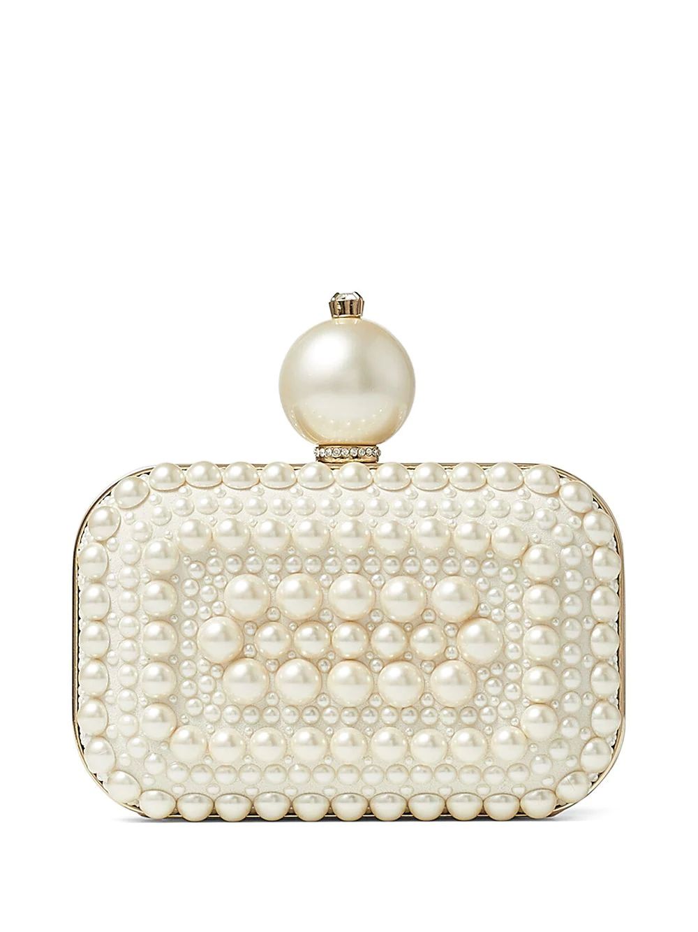 Jimmy Choo Micro Cloud pearl-embellished Clutch Bag - Farfetch | Farfetch Global